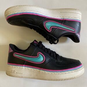 Nike AF1 black pink teal W10 M 8.5